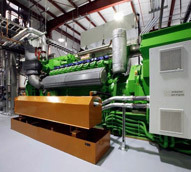 FourJenbacher J420 engine-generator sets produce 6.5 megawatts of power. A single megawatt is enough to power 300 family homes. The methane gas used to power the equipment would have been wasted by being release into to atmosphere as a potent greenhouse gas.